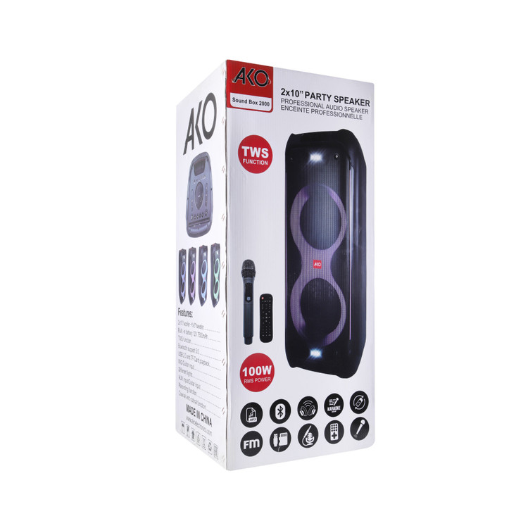 قیمت و خرید اسپیکر بلوتوثی اکو مدل AKO Soundbox 2000