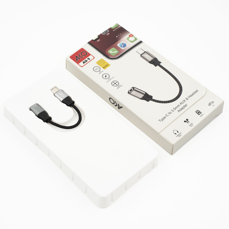 قیمت و خرید کابل تبدیل Type-C به جک 3.5mm اکو مدل AU2