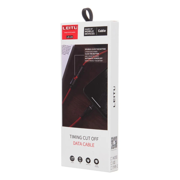 قیمت و خرید کابل شارژ و تبدیل USB به micro لیتو مدل LEITU LD-24