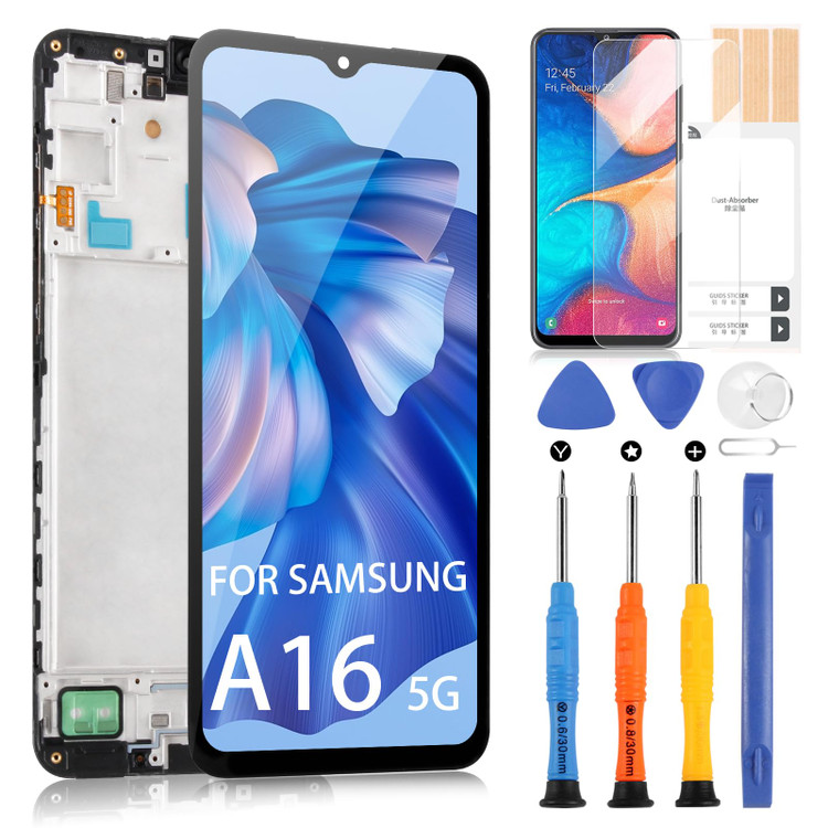 قیمت و خرید تاچ ال سی دی اصلی سامسونگ LCD SAMSUNG A16 5G (A166) WITH FRAME