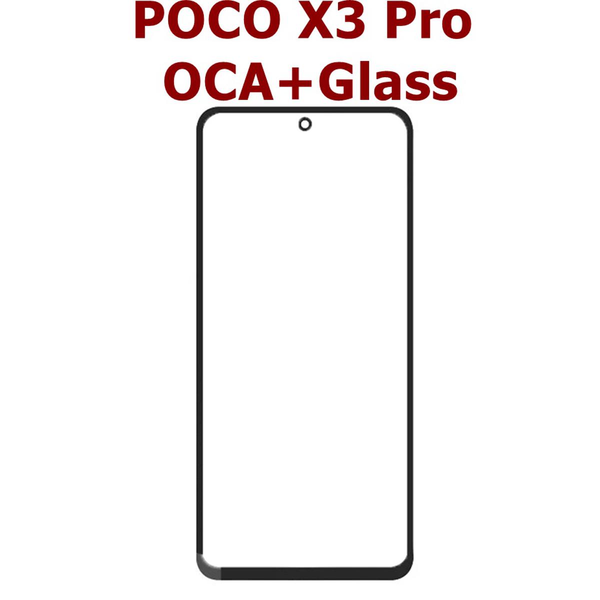 قیمت و خرید گلس تعمیراتی سخت افزاری شیائومی Glass oca poco x3-x3 pro-mi 10t lite xiaomi