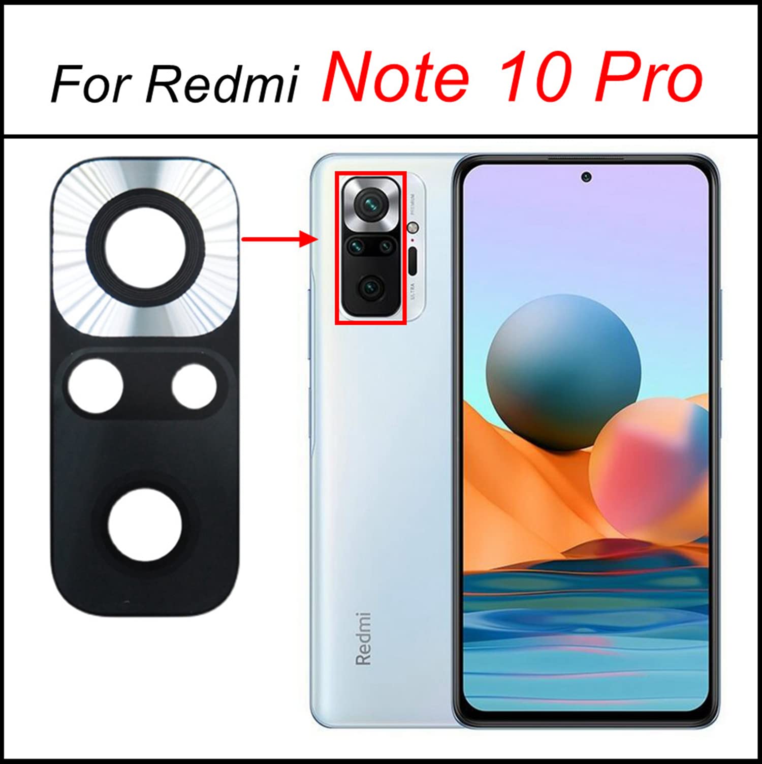 قبمت و ‌خرید شیشه دوربین شیائومی glass camera note 10 pro xiaomi