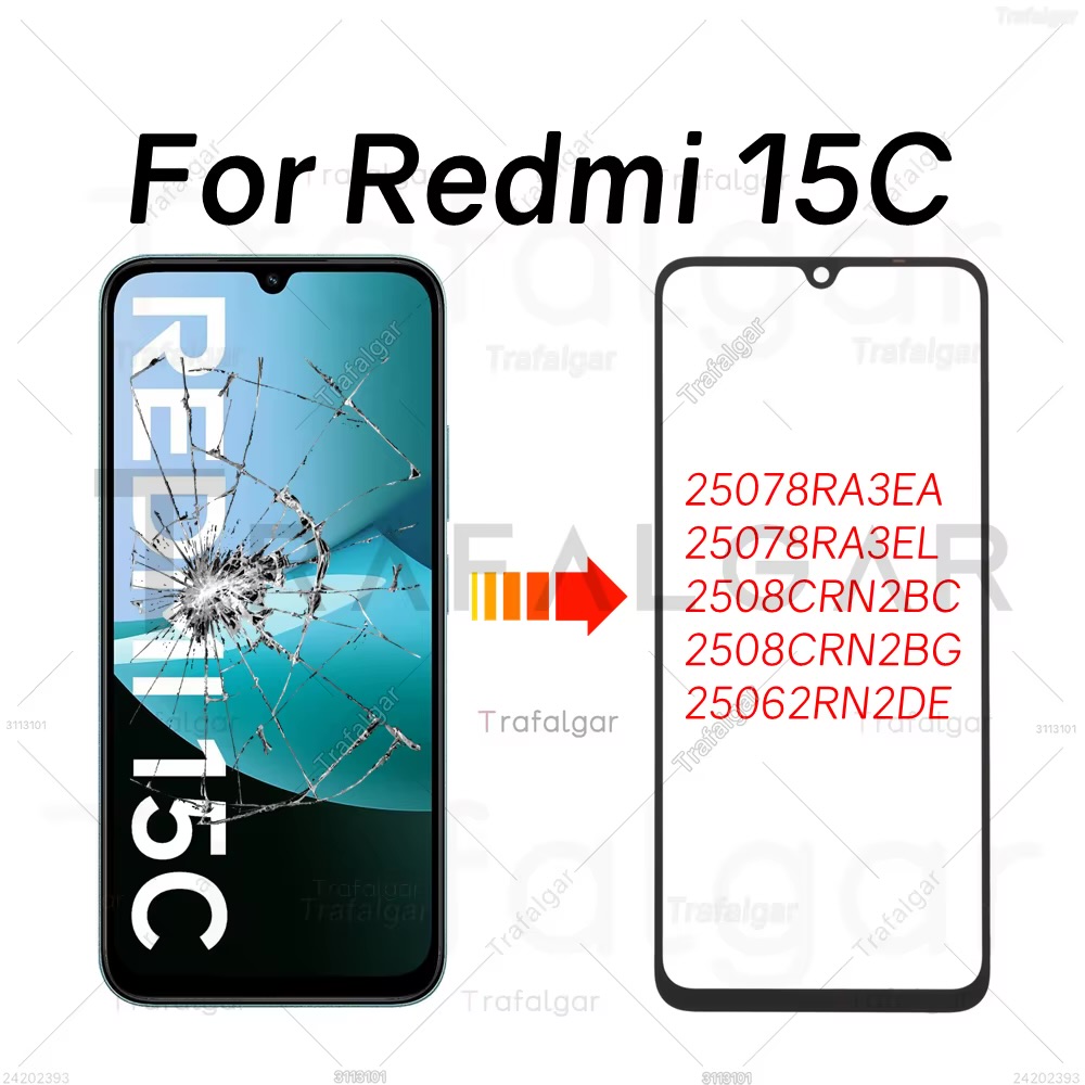 قیمت و خرید گلس سخت افزاری شیائومی Glass redmi 15c xiaomi+oca